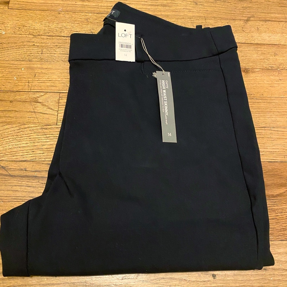 Loft High Waist Skinny Curvy Back Pants